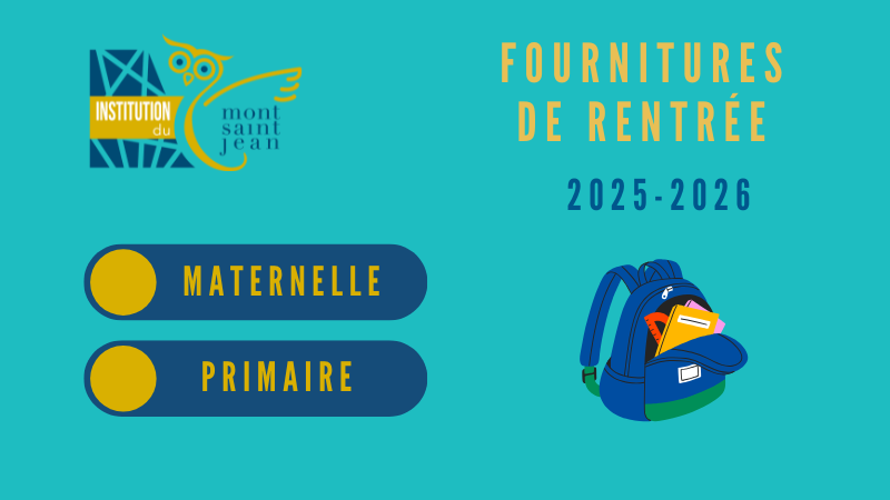 Fournitures de rentrée